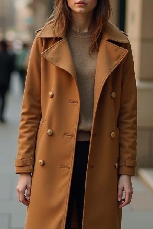 Veste 'Victor' de couleur camel.